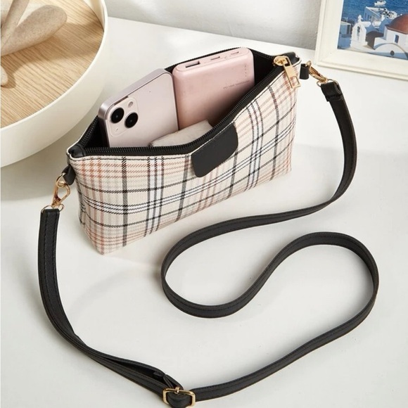 ⚠️Clearance Plaid Pattern Square Crossbody Bag - Picture 4 of 6